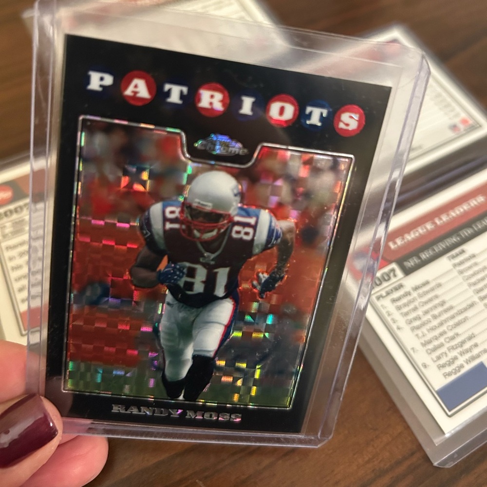 Tom Brady Randy Moss 2008 Topps Chrome Football Cards - Bundle of Five Cards - Picture 14 of 15